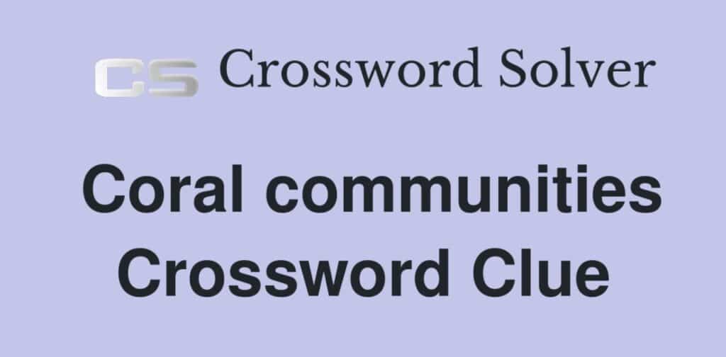 Crossword Communities