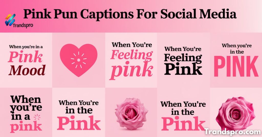 Pink Pun Captions for Social Media