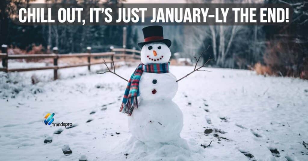 Chill Out, It’s Just January-ly the End!