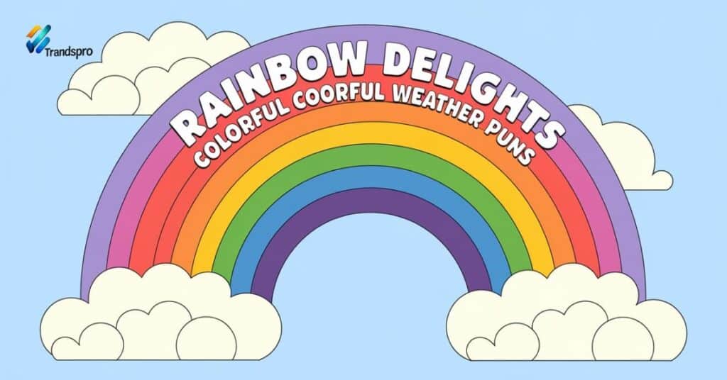 Rainbow Delights Colorful Weather Puns