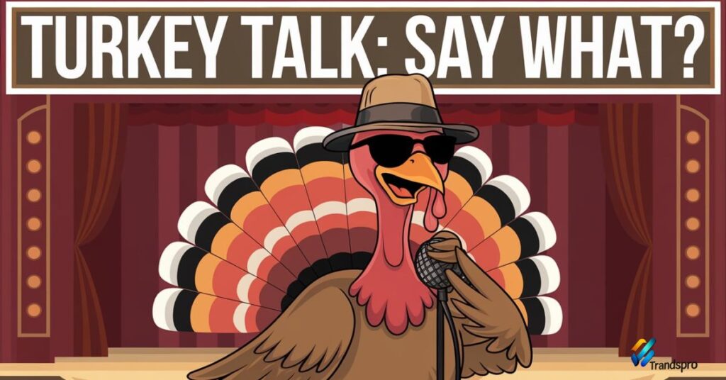 Turkey Talk: Say What?